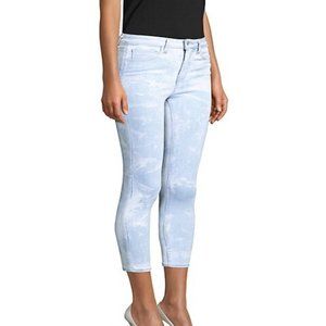 L'AGENCE NWT Margot Abyss Skinny Blue White Tie Dye Jeans Womens 25